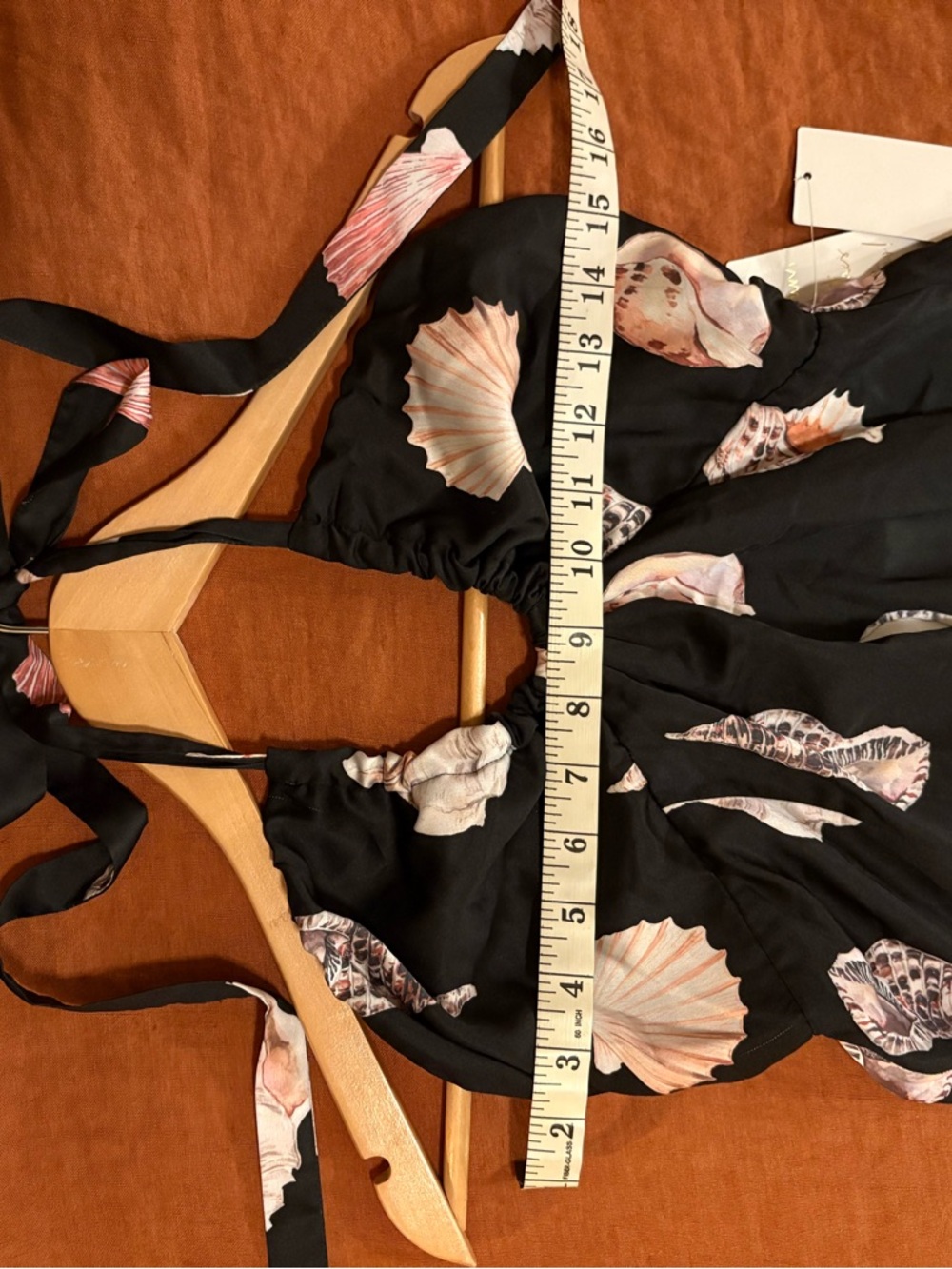 Show Me Your MuMu Milo’s Maxi Dress -  Black with Pink & Cream Shell Print - Picture 6 of 15
